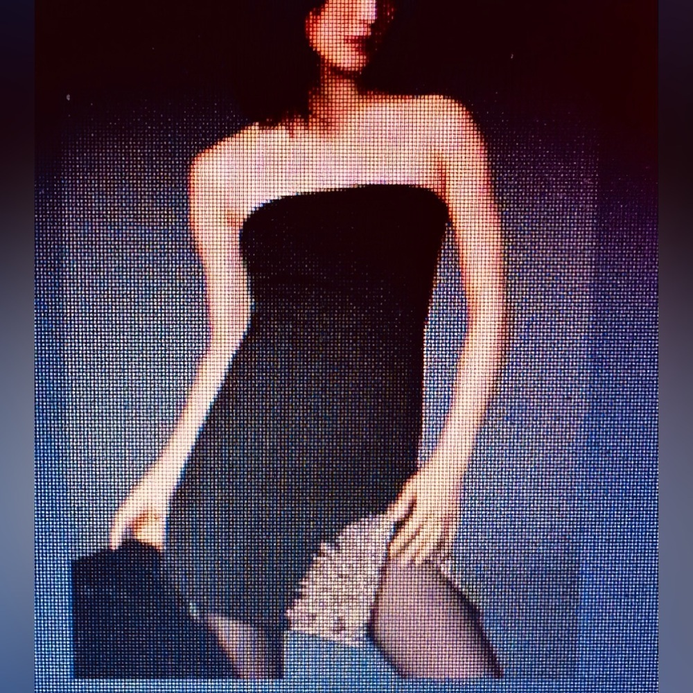 Nikita Mhaisalkar Strapless Elegant Mini Dress Open Cut w/Gold embellishment 8